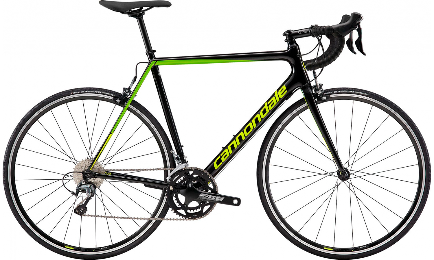 Фотографія Велосипед 28" Cannondale S6 EVO Carbon Tiagra (2019) 2019 Чорно-зелений